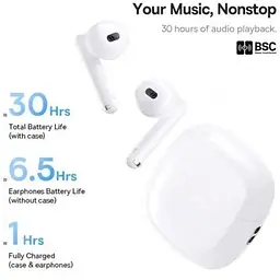 Бездротові навушники Baseus Bowie WX5 True Wireless Earphones білі A00051000213-00 - мініатюра 8