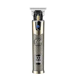 Тример акумуляторний для бороди та волосся VGR V-983 з LED дисплеєм Gold