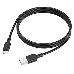 Кабель BOROFONE BX113 Lenny Silicone for Micro 2.4A/2m чорний - мініатюра 4