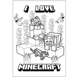 Розмальовка Yes Minecraft А4 12 сторінок (743219) - мініатюра 3
