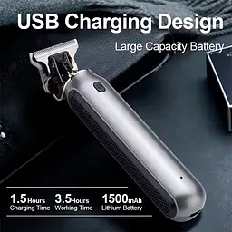 Тример для бороди та вусів Kemei KM-1757 [125439] - мініатюра 8