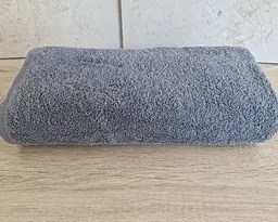 Рушник турецький махровий однотонний Gulcan 70х140 сірий Grey щільність 480 г/м2 петля 16/1 - мініатюра 4