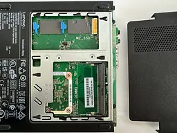 Комп'ютер Lenovo ThinkCentre M625q Tiny (AMD E2-9000e / 0GB DD4 / SSD 0GB) б/в - мініатюра 8