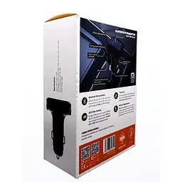 FM модулятор трансмітер блютуз LDNIO C706Q Bluetooth 2 USB чорний - мініатюра 6
