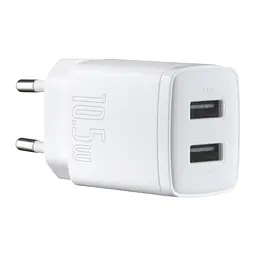 Мережевий зарядний пристрій Baseus Compact Charger 2U 10.5W EU Білий