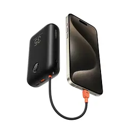 Зовнішній акумулятор VEGER Built-In 2 cables Ultra Mini 30000mAh (VG-W3018) - мініатюра 3