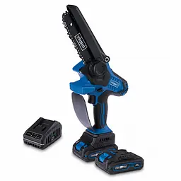 Пила ланцюгова акумуляторна Scheppach C-PC100-X SET S2 (12.7 см, 4.8 м/с, 2х2.0 А-год)