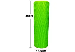 Масажний ролик EasyFit Foam Roller 45 см Зелений (EF-2030-GN) - мініатюра 3