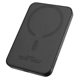 Магнітний павербанк Baseus Magnetic 5000 mAh 20 W з бездротовою зарядкою MagSafe та індикатором заряду чорний