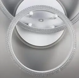Світлодіодний світильник на 2 кільця в білому корпусі Line.F A 77012/2B+LED WH - мініатюра 2