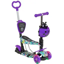 Самокат дитячий 5 в 1 Best Scooter 63-72х54х14 см Фіолетовий 000255069