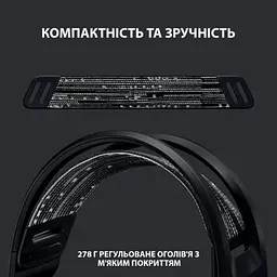 Навушники Logitech G733 Lightspeed Wireless RGB Gaming Headset Black (981-000864) - мініатюра 2