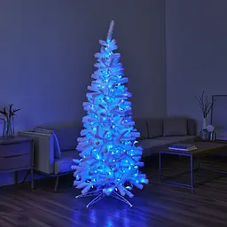 Новорічна гірлянда Різдвяна фея вулична GarlandoPro 100 м 1000 LED гірлянда на вулицю 8 режимів роботи білий провід Синій CF1000L100MWBL - мініатюра 6