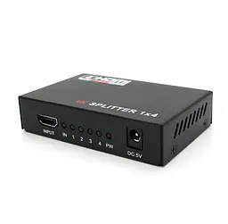 HDMI-сплітер 1×4 Voltronic YT14 HDMI1x4 4K 2K, 3D, 1080Р, 1.4, DC5V