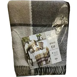 Плед VLADI 140х200 "Ельф" 01/LIAM біл-беж-кор BIANCO V-CAMMELLO-MARRONE
