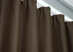 Комплект штор VR-Textil Midnight блекаут 2 шт 150x290 см коричневий (1677ш) - мініатюра 2