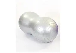 М'яч для фітнесу EasyFit Peanut 45х90 см сірий (фітбол горіх-арахіс) (EF-3022-GY) - мініатюра 2