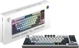 Клавіатура ігрова MSI FORGE GK600 UA SKY White KTT HiFi Linear Hot-Swappable Switches, USB Wi-Fi - мініатюра 4