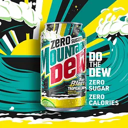 Газований напій Mountain Dew Zero Sugar Baja Blast 355 мл - мініатюра 2