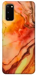 Чохол Demsky Червоний корал мармур для Samsung Galaxy S20