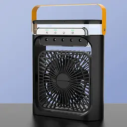 Вентилятор настільний FZM-04 з живленням від USB та функцією зволоження чорний - мініатюра 2
