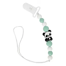 Ланцюжок для пустушки Панда MGZ-0509Turquoise силіконовий