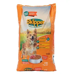 Корм сухий Skipper для собак з яловичиною та куркою 3 кг