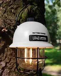 Кемпінговий підвісний ліхтарик Nitecore LR40 100лм з Power Bank Type-C (Білий) - мініатюра 2