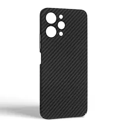 Карбоновый чехол для Xiaomi Redmi 12 4G, LikeCarbon, черный, панель, защитный чехол-накладка, ультратонкий и легкий, противоударный, обеспечивает защиту от ударов, падений и царапин, ArmorStandart (ARM71941) - мініатюра 2