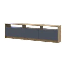 Тумба ТВ Doros U3 Дуб Артізан/Графіт ДСП 180х33х43 (41516202)