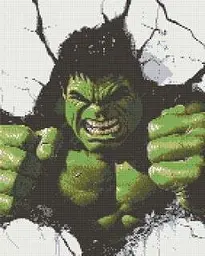 Алмазна мозаїка/вишивка Нестримна сила Marvel - Халк 40*50 см Орігамі OD 6015
