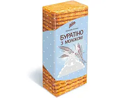 Печиво КОНТІ цукрове "Буратіно з молоком" 450г