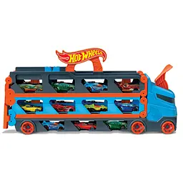 Грузовик-транспортер Hot Wheels Суперперегони(GVG37) - мініатюра 2