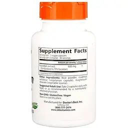 Фукоїдан Doctor's Best Fucoidan 70% 600 мг 60 вегетаріанських капсул - мініатюра 2