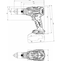 Дриль-шуруповерт Metabo SB 18 LTX BL I (602360500) [119784] - мініатюра 3