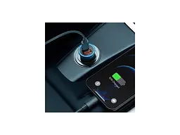 Автомобільний зарядний пристрій BASEUS Golden Contactor Max Dual Fast Charger U+C 60 W Blue (CGJM000103) - мініатюра 8