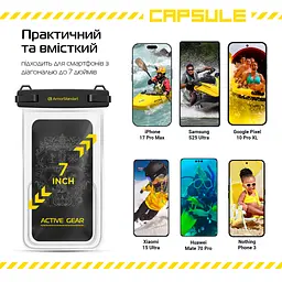 Водонепроницаемый чехол для телефона и документов, универсальный, IPX8 погружение до 30 м, защита от воды, защитный чехол от песка и пыли, для подводной съемки, плавания, дайвинга, пляжа и путешествий, ArmorStandart (ARM84415) - мініатюра 8