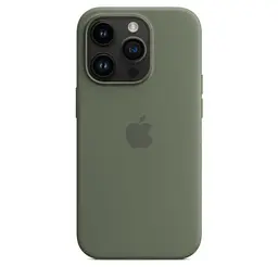 Силіконовий чохол CasePro Silicone Case з MagSafe Olive для iPhone 14 Pro - мініатюра 4