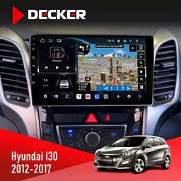 Штатна магнітола Hyundai i30 2012-2017 CAN Decker D9-011 4x64, DSP, 4G, 360 Decker (НФ-00005739)