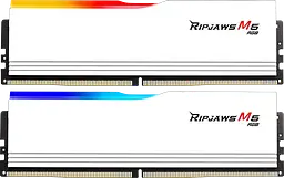 Оперативна пам'ять G.Skill 64GB (2x32GB) DDR5 6000MHz Ripjaws M5 RGB White (F5-6000J3238G32GX2-RM5RW)