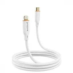 Кабель Proove Jelly Silicone Type-C to Lightning 27W (1m) white - мініатюра 2