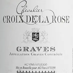 Вино Chevalier Croix De La Rose Graves AOP, червоне, сухе, 0,75 л - мініатюра 6