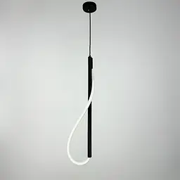 Чорний підвіс з гнучкою LED стрічкою у корпусі 80 см | Line F | Арт. CU22/800 BK - мініатюра 5