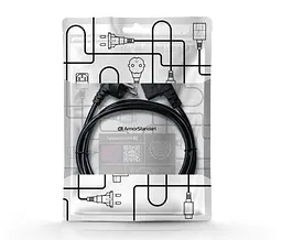 Кабель живлення ArmorStandart CEE 7/7 - С13 кутовий 1.8м black (ARM73124) - мініатюра 3