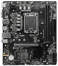 MSI Материнська плата PRO H610M-E s1700 H610 2xDDR5 HDMI D-Sub mATX