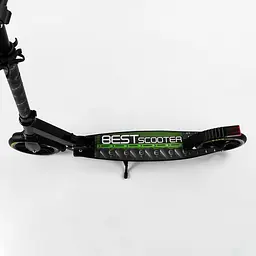Самокат Best Scooter 57х14х80-98.5 см Чорно-зелений 000231603 - мініатюра 3