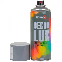 Грунтівка Акрилова Nowax Спрей 450 мл Сіра (slate grey/ral7015) NX48035 - мініатюра 2