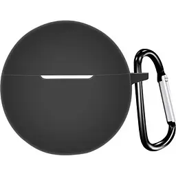 Чохол-накладка DK для Oppo Enco Buds 2 W14 Silicone Candy Friendly з карабіном (016044) (black)