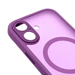 Чехол для Apple iPhone 17, Lush MagCase, фиолетовый, противоударная панель-накладка из TPU и PC, полупрозрачный чехол с MagSafe (с магнитом), с защитой камеры, поддержка беспроводной зарядки, защита всего корпуса, ArmorStandart (ARM87485) - мініатюра 4