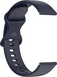 Силіконовий ремінець для смарт-годин BeWatch Amazfit універсальний 20 мм Темно-синій (101N3L06.2) - мініатюра 3